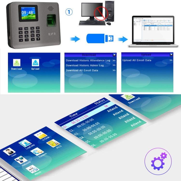 Realand AL321 Terminal Control Asistencia Pantalla Color 2,4