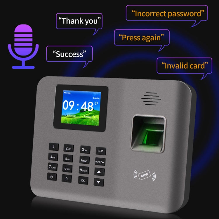 Realand AL321 Terminal Control Asistencia Pantalla Color 2,4
