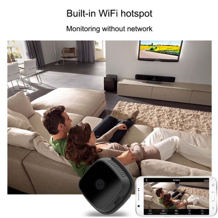 CAMSOY C9 Cámara Vigilancia Portátil WiFi 70Grados Nocturna