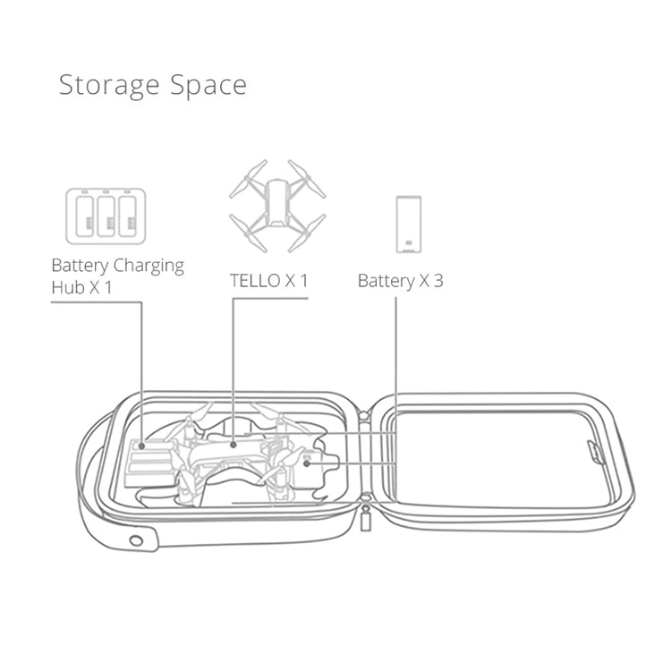 PGYTECH Estuche Portátil EVA Nylon Para DJI Tello Protección