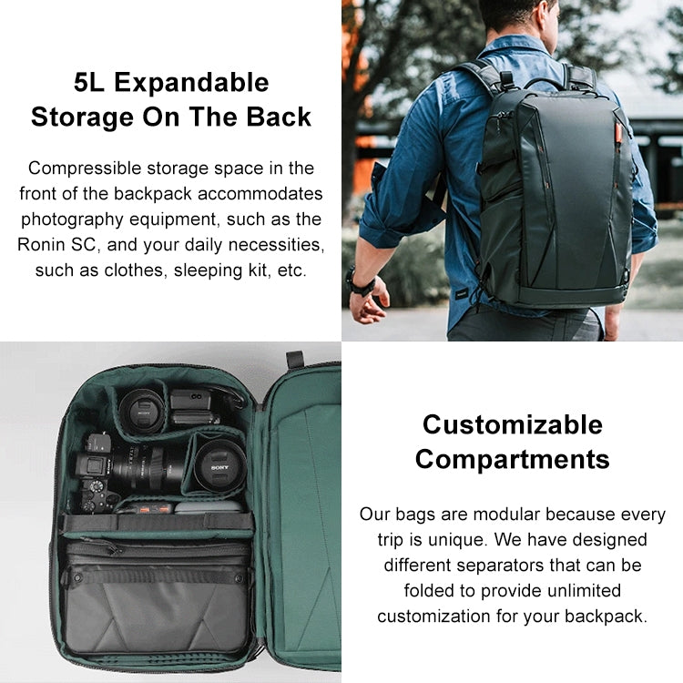 PGYTECH P-CB-020 Mochila Exterior Impermeable Para Cámaras Y Equipos