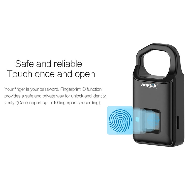 Anytek P4 Candado Huella Digital Uso Diario Micro USB