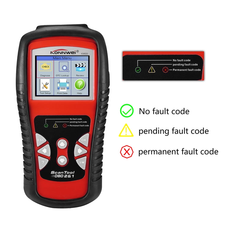 KONNWEI KW820 Herramienta de Diagnóstico OBDII Automóvil