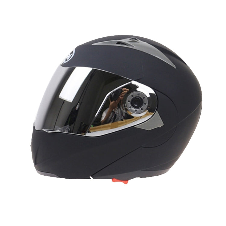 JIEKAI 105 Casco Integral Doble Lente M Negro Mate Plata