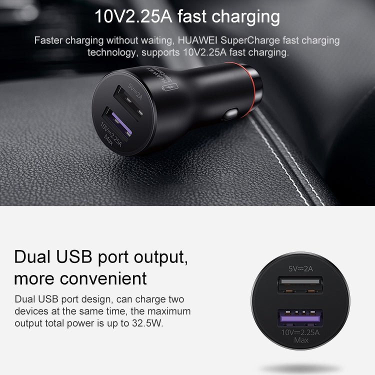 Huawei CP36 Cargador De Coche USB Dual 32.5W Carga Rápida