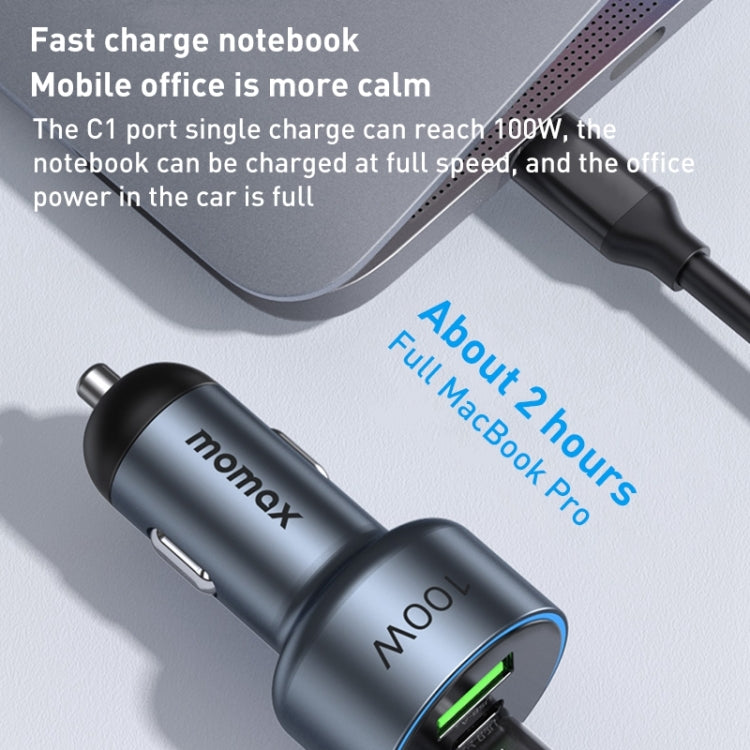 MOMAX UC17E Cargador De Coche USB 100W Ultra Compacto