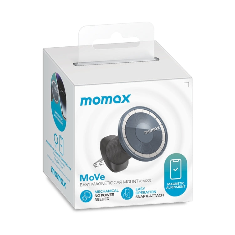 MOMAX MoVe Soporte Coche Rotación 360 Grados Transparente