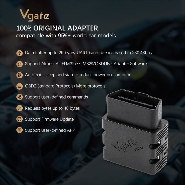 VLINKER MC V2.2 Detector OBD Bluetooth 3.0 Para Automóviles Compactos