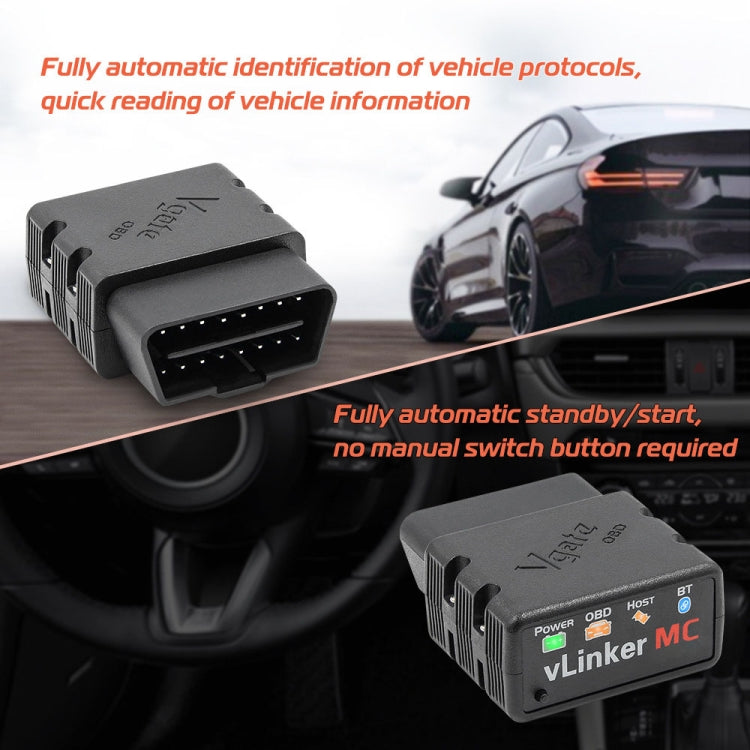 VLINKER MC V2.2 Detector OBD Bluetooth 3.0 Para Automóviles Compactos