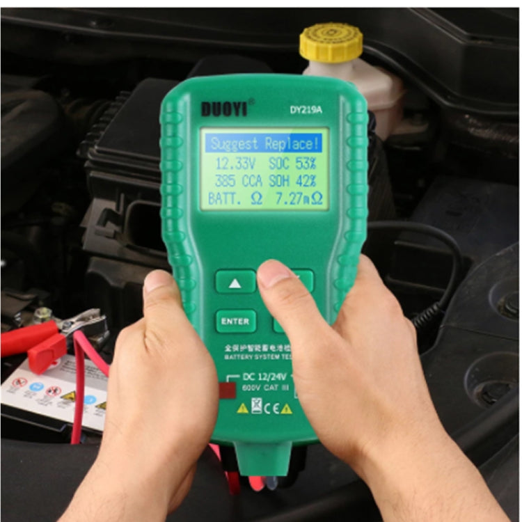 Duoyi DY219A Coche Diagnóstico de Fallas Batería 12V 24V