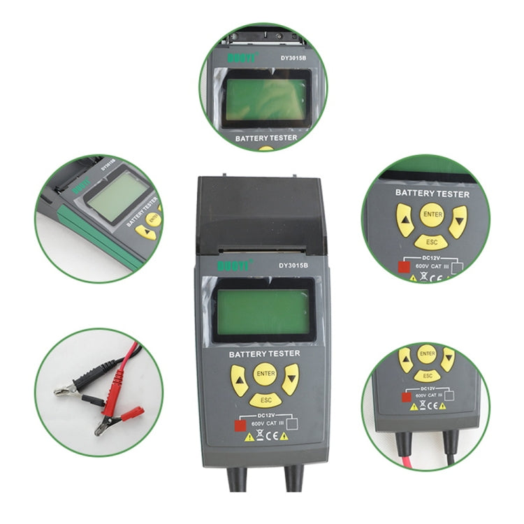Duoyi DY3015B Probador De Batería 12V Con Pantalla LCD