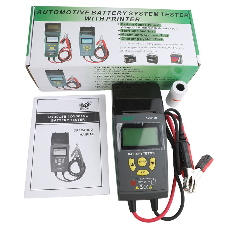 Duoyi DY3015B Probador De Batería 12V Con Pantalla LCD