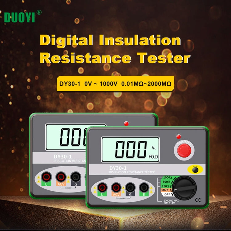 Duoyi DY30-1 Medidor Resistencia Aislamiento Automóvil 250V