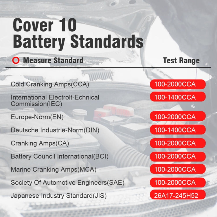 KONNWEI KW720 Probador De Batería Para Coche 6V24V Impresora