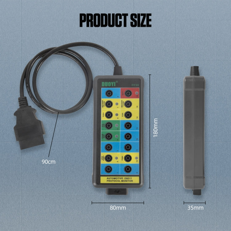 Duoyi DY29 Probador OBD2 Protocolo Con LED Diagnóstico