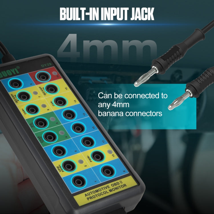 Duoyi DY29 Probador OBD2 Protocolo Con LED Diagnóstico