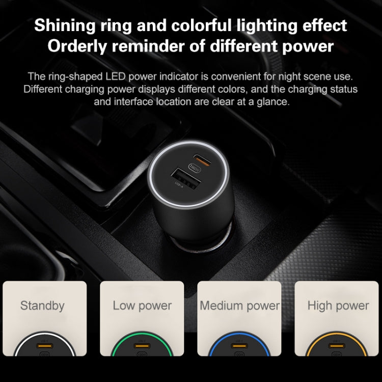 Xiaomi CC07ZM Cargador de coche compacto 68W USB A USB-C