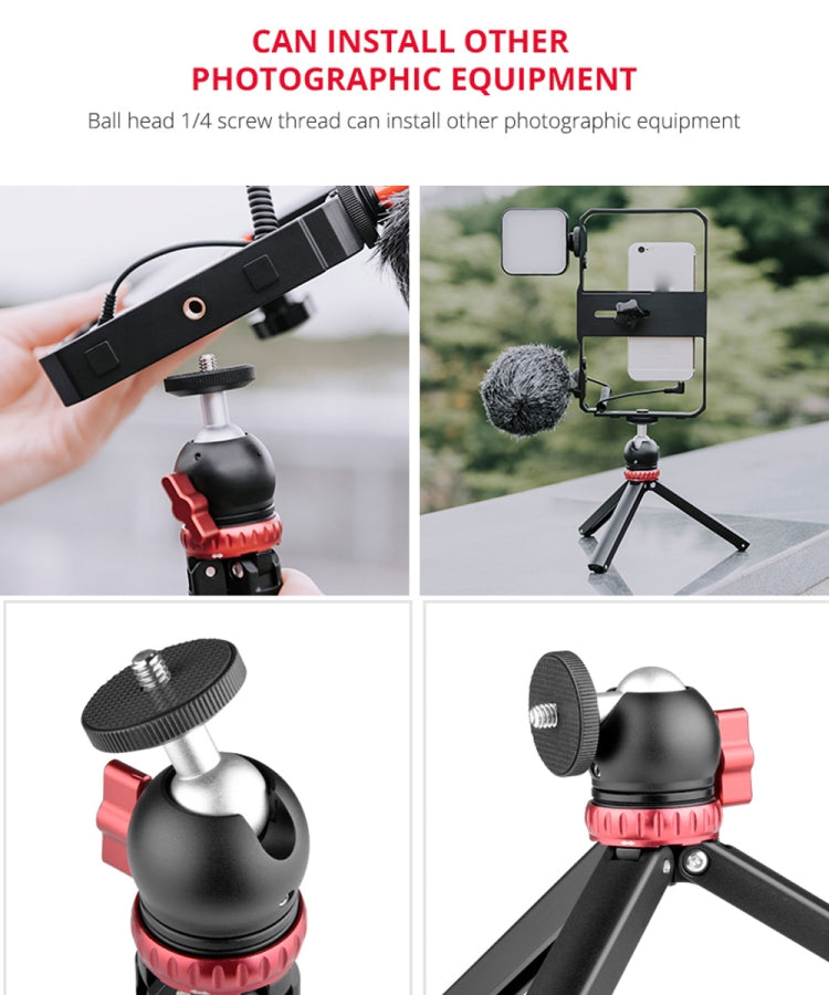 YELANGU T1 YLG1202A Mini Trípode Escritorio Cabezal360Grados