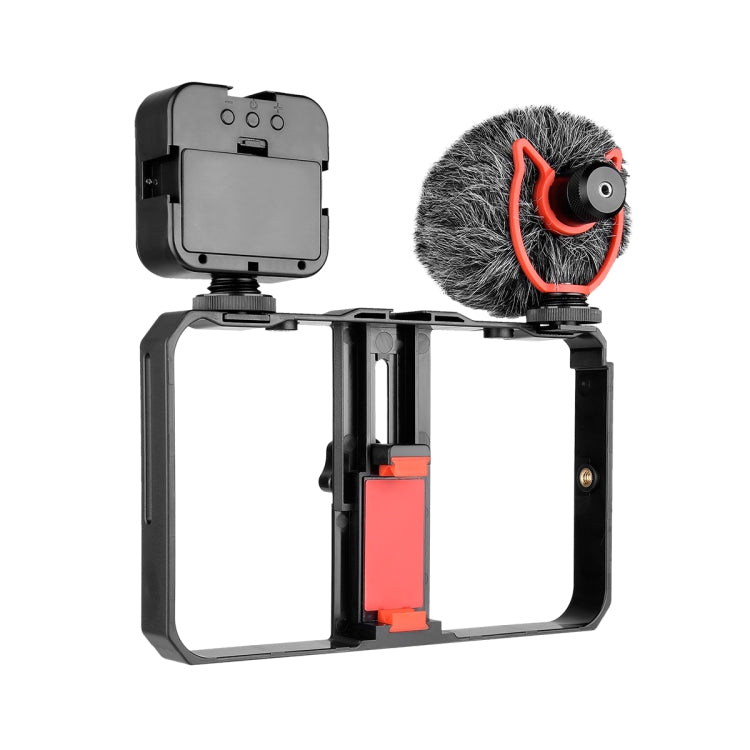 YELANGU PC202 YLG1801B Kit Vlogging Luz LED Micrófono