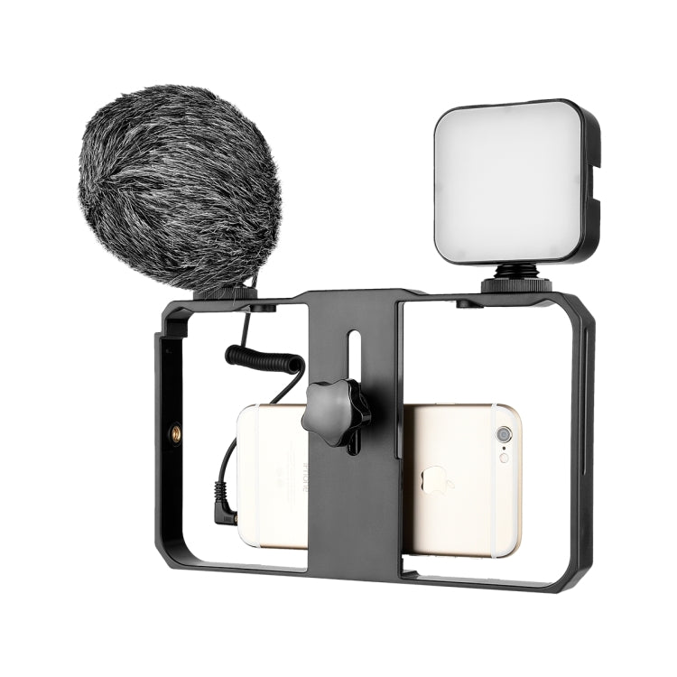 YELANGU PC202 YLG1801B Kit Vlogging Luz LED Micrófono