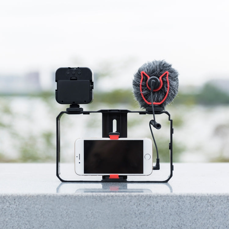 YELANGU PC202 YLG1801B Kit Vlogging Luz LED Micrófono