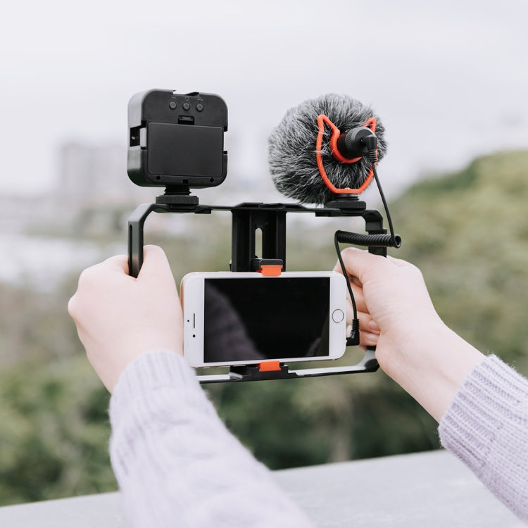 YELANGU PC202 YLG1801B Kit Vlogging Luz LED Micrófono