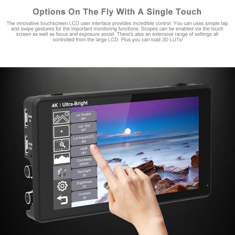 FEELWORLD LUT6S Monitor De Campo 6 Pulgadas IPS 2600 Nits