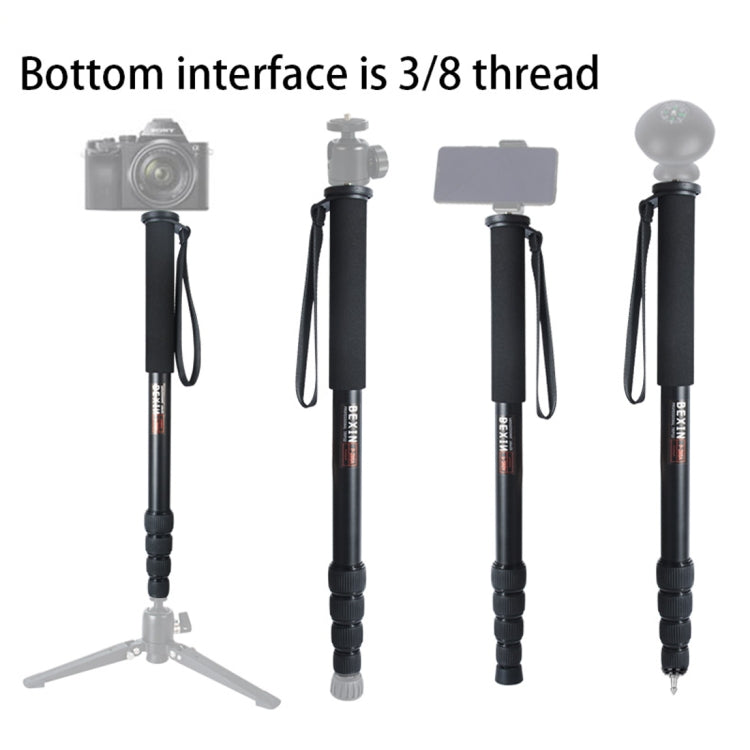 BEXIN P285-A Monopie Para Camara DSLR Aluminio Retráctil