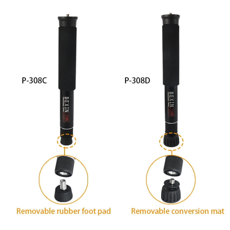 BEXIN P308D Monopod de Aluminio para DSLR Bloqueo Rápido