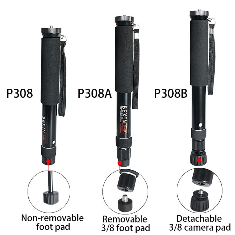 BEXIN P308A Monopié De Aluminio Para Cámara DSLR 160 cm