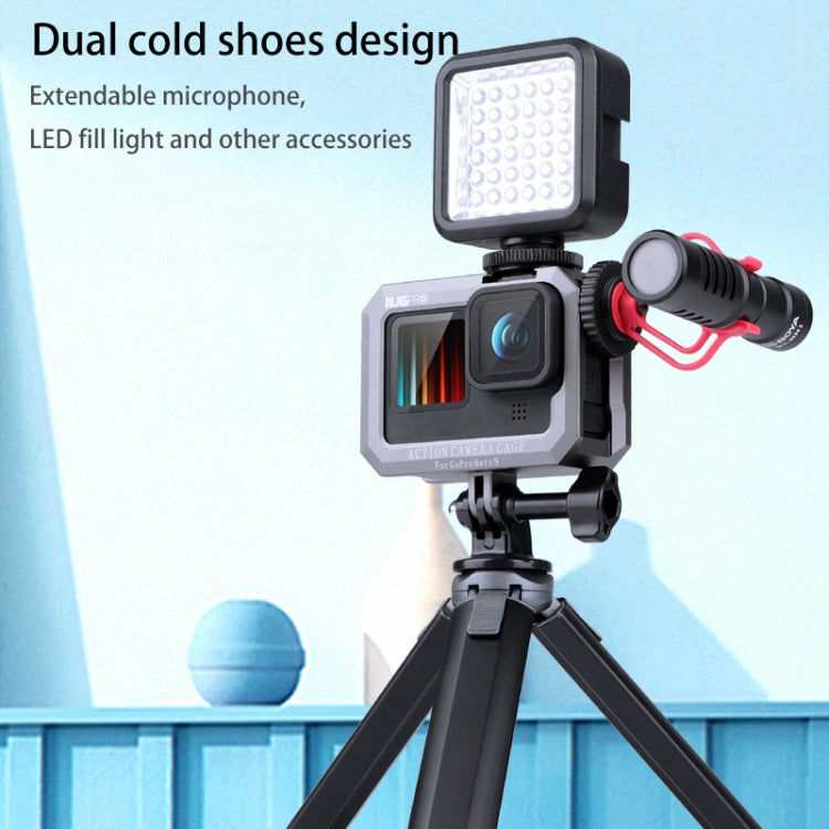 Ruigpro Marco Protector Metal GoPro HERO10 Y HERO9BaseDoble