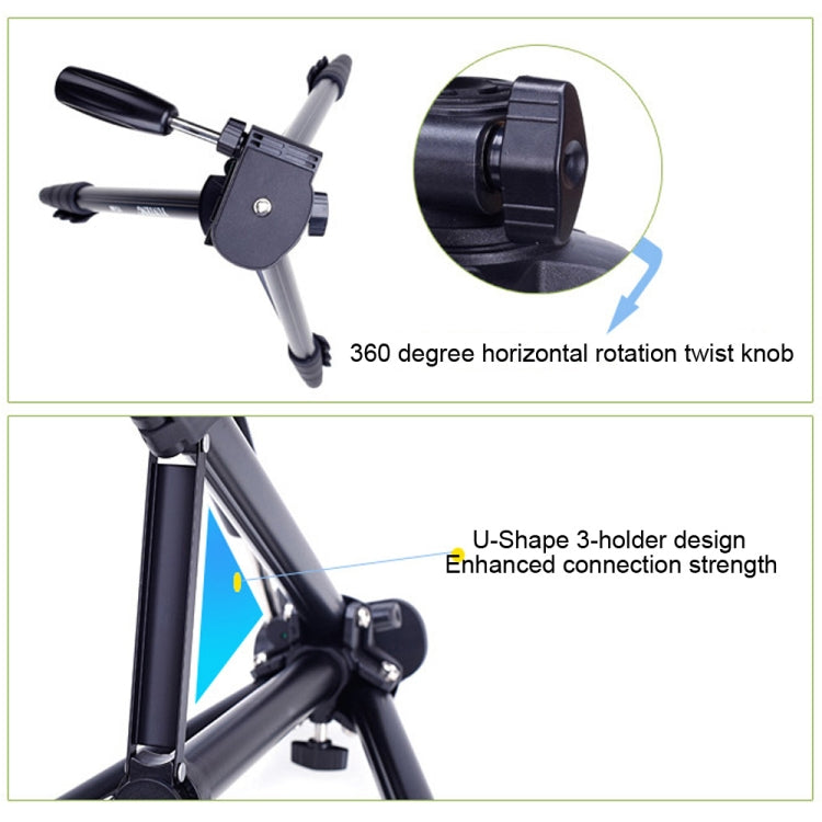 Yunteng VCT-680RM Trípode Aluminio DSLR Altura 46-138 Cm