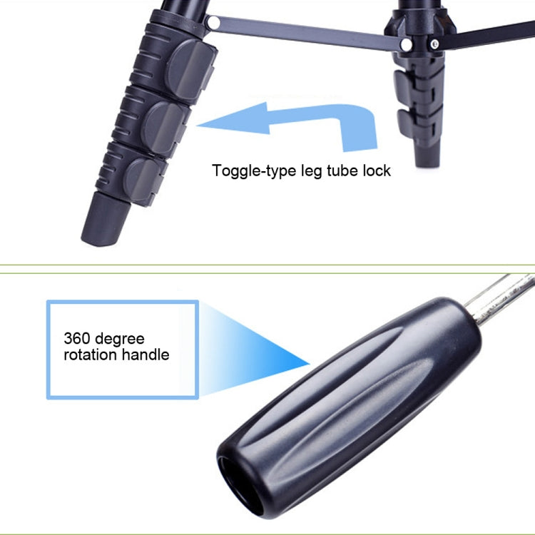 Yunteng VCT-680RM Trípode Aluminio DSLR Altura 46-138 Cm