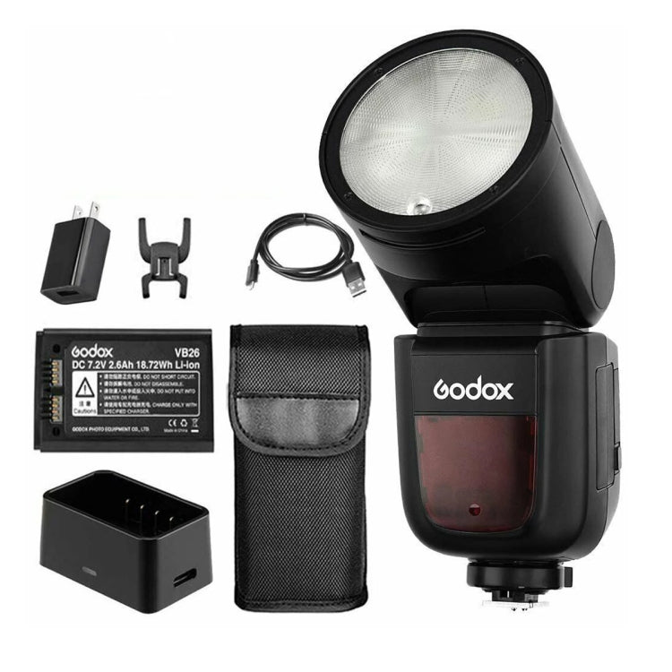 Godox V1P Flash Para Pentax GN42M Cabezal Circular Zoom