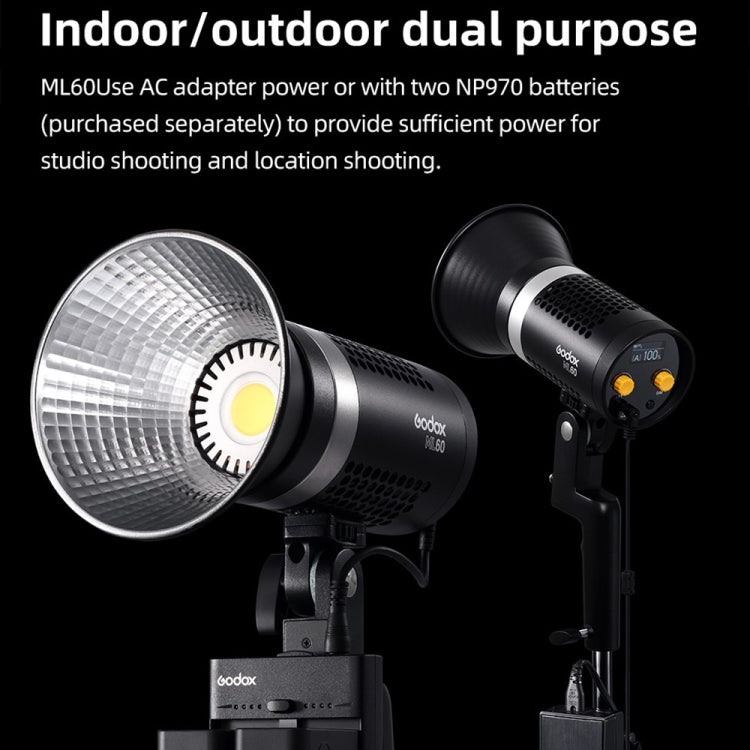 Godox ML60 Luz LED De Estudio 60W 5600K Para Fotografía Video