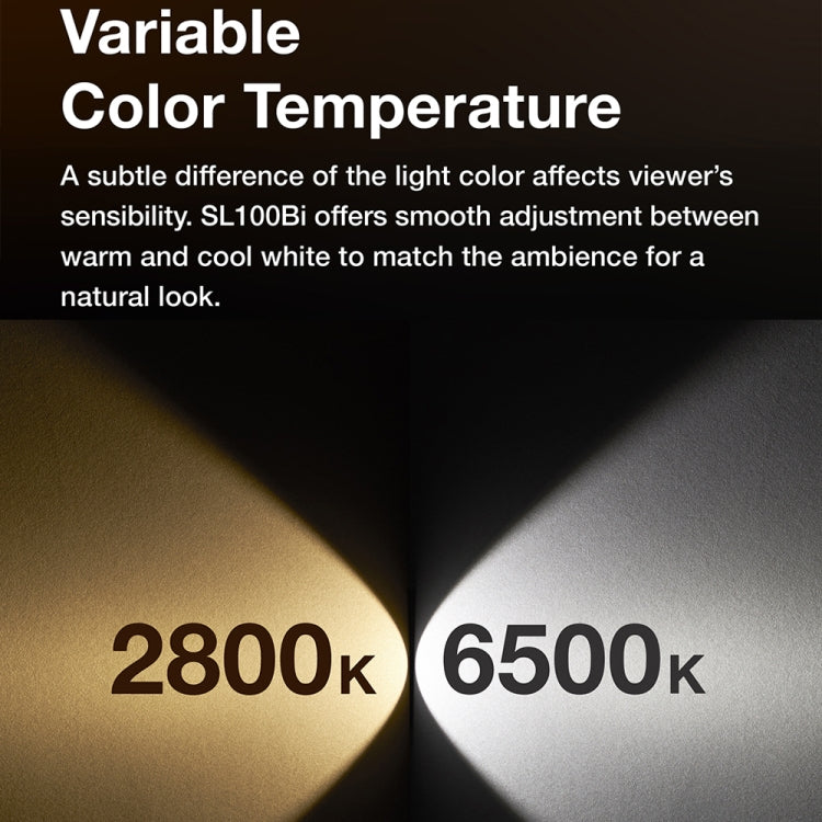 Godox SL100BI Luz LED De Estudio Bi Color 2800-6500K Montura Bowens