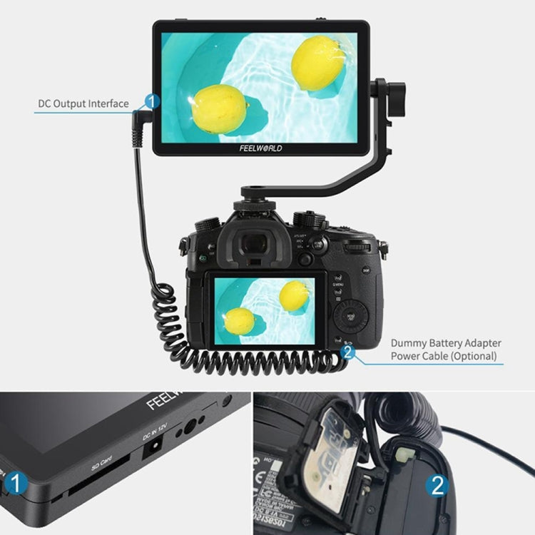 FEELWORLD F6 Plus V2 Monitor de Campo DSLR Pantalla Táctil
