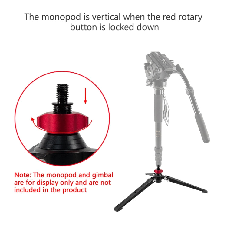 BEXIN ST-3 Mini Trípode De Escritorio Con Base Monopié