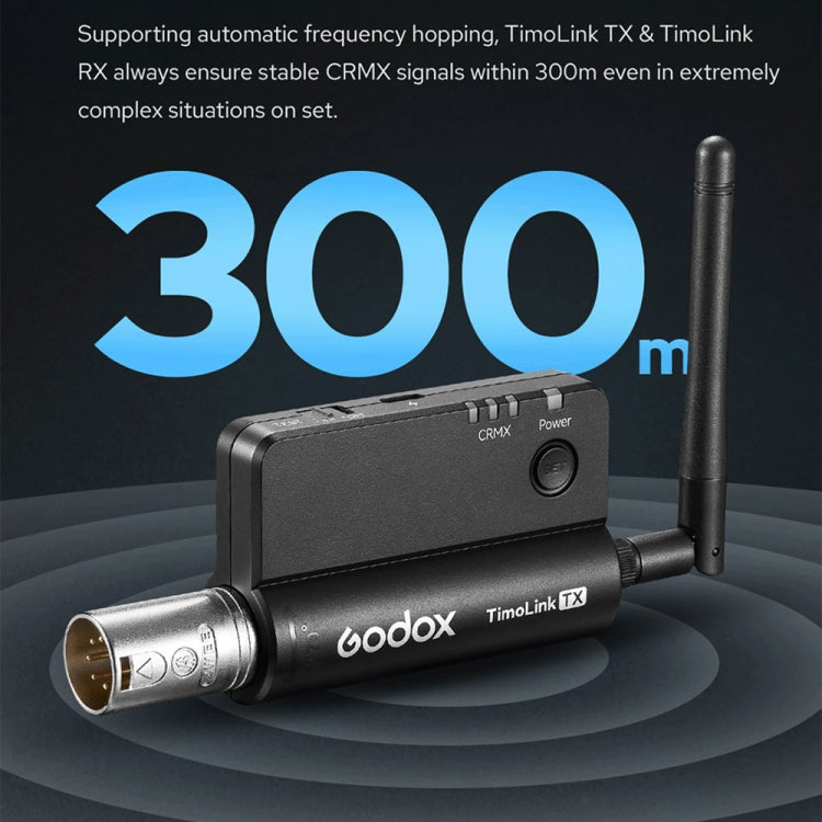 Godox TimoLink TX Transmisor DMX Inalámbrico Con CRMX Avanzado