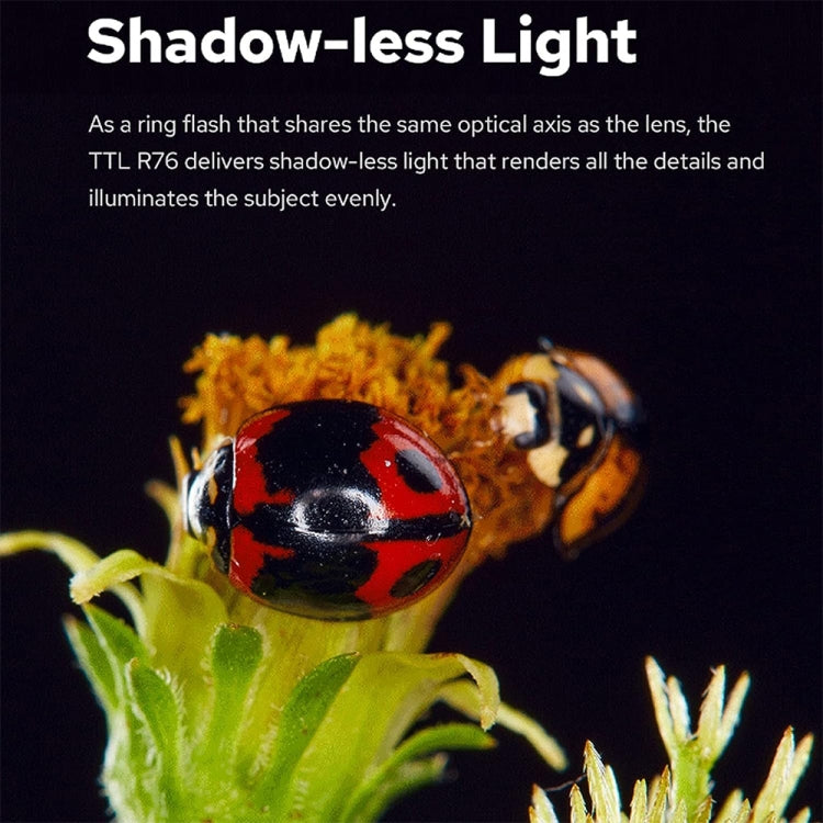 Godox MF-R76N ITTL Macro Ring Flash Nikon Lighting for Macro Closeup