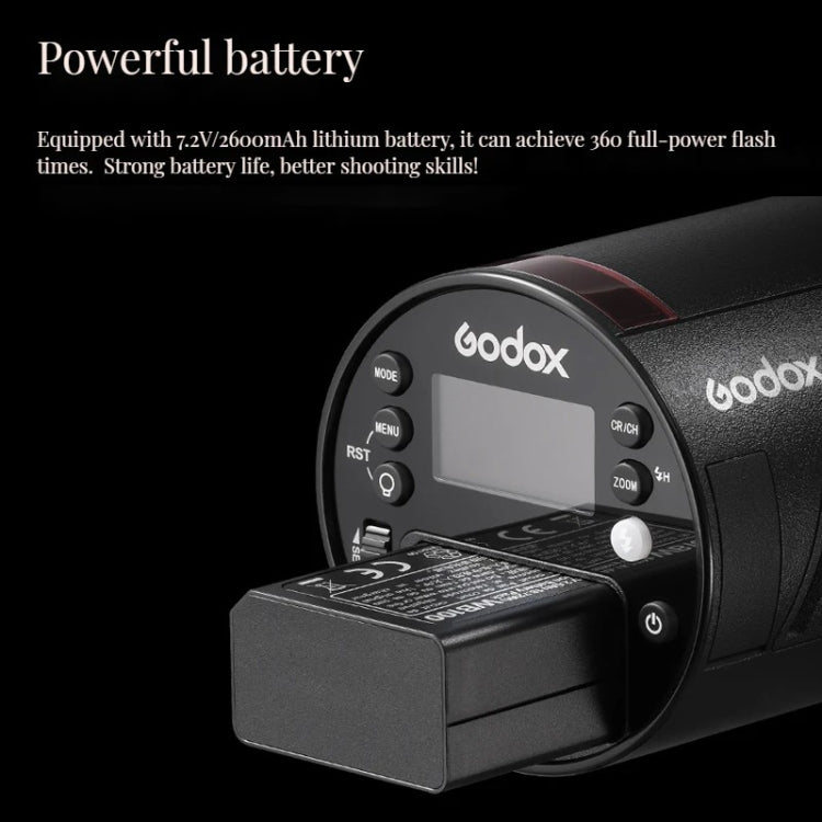 Godox AD100Pro Flash de Bolsillo para Exterior Potencia 100W