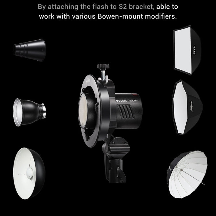 Godox AD100Pro Flash de Bolsillo para Exterior Potencia 100W