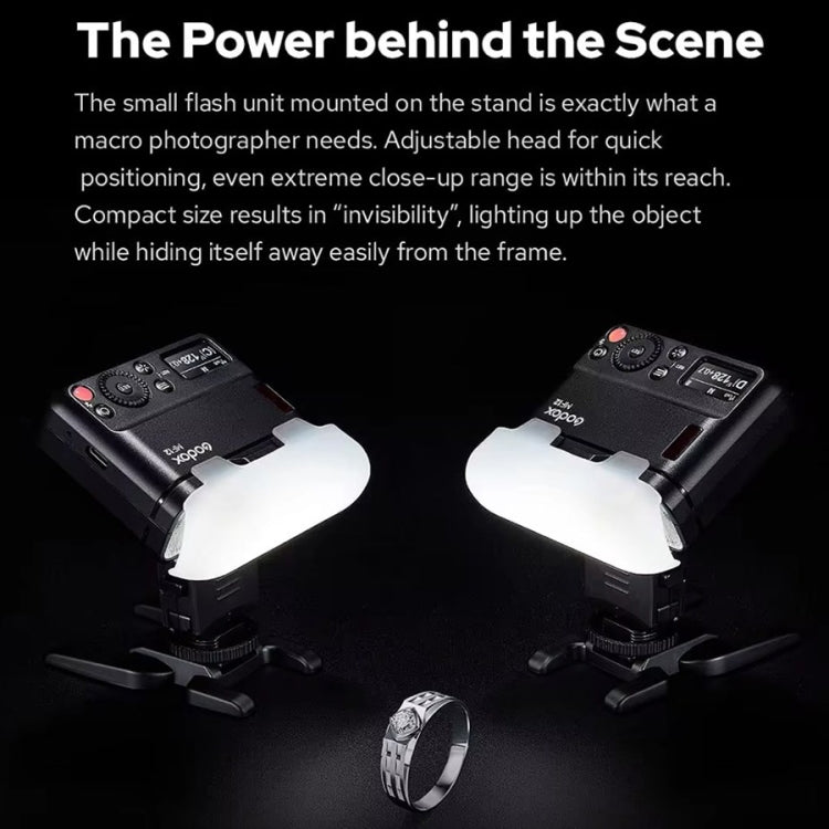 Godox MF12-K2 Kit Iluminación Luz Macro Inalámbrica 2,4 GHz Premium