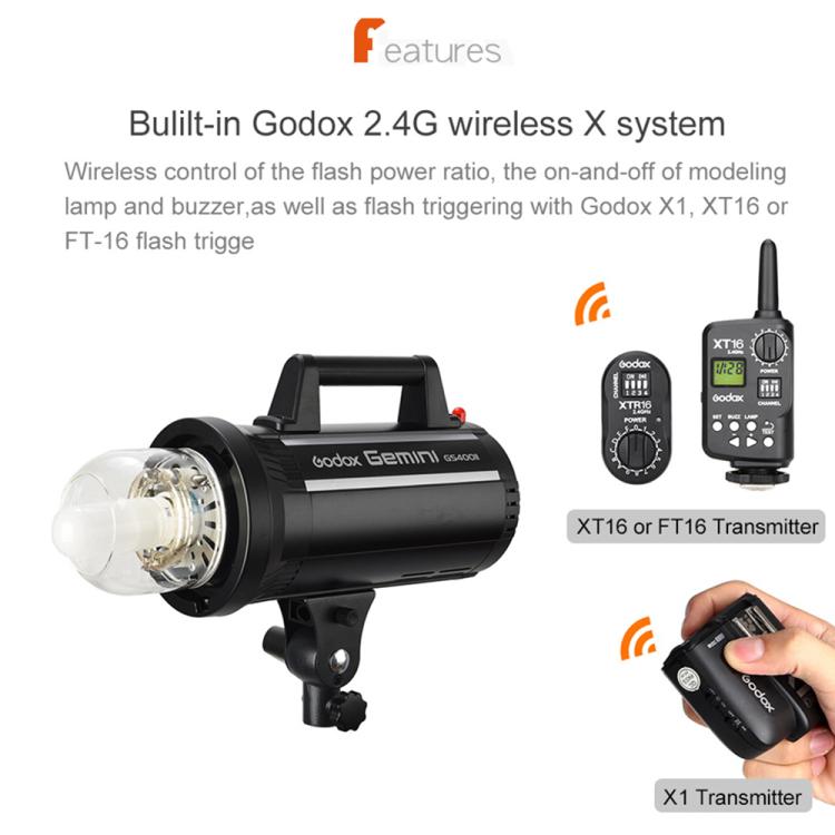 Godox Gemini GS400II Flash de Estudio 400W Profesional