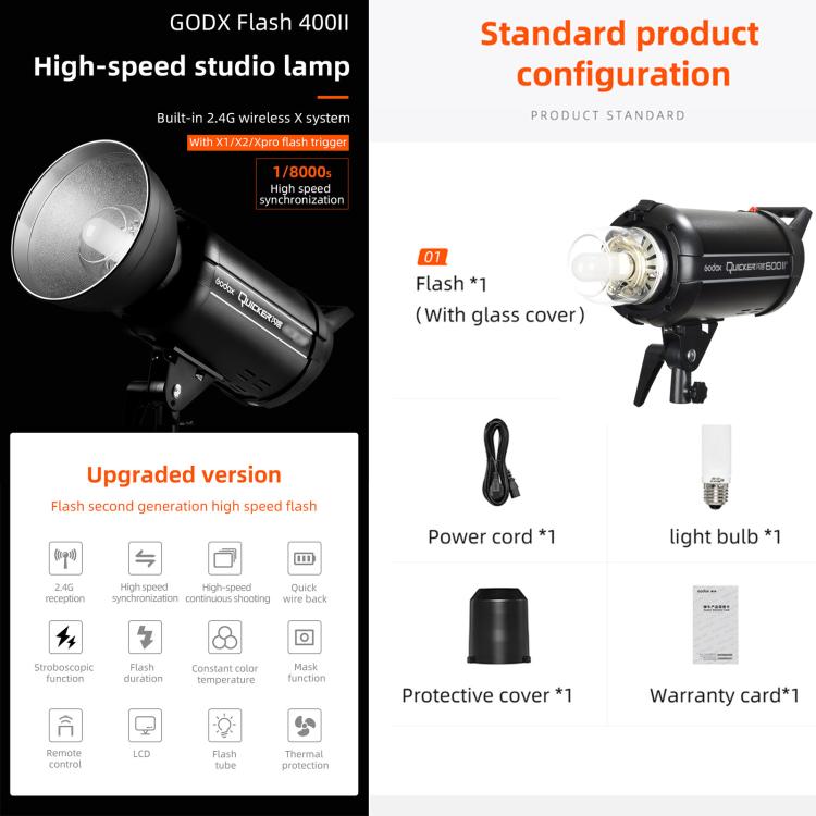Godox Quicker600IIM Flash de Estudio 600Ws Profesional