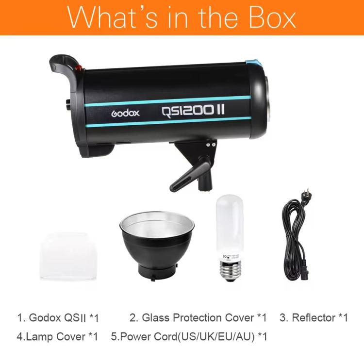 Godox QS1200II Flash De Estudio 1200W Bowens Alta Velocidad Pro