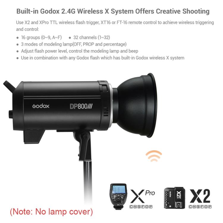 Godox DP800III Flash de Estudio 800W Sistema 2.4G Bowens