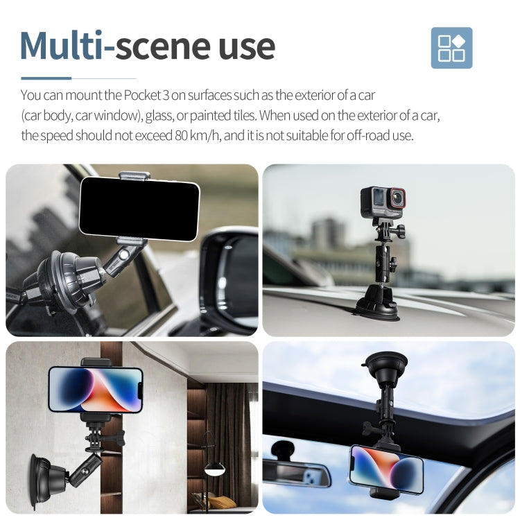 STARTRC GoPro Compatible SoporteVentosa Abrazadera Teléfono