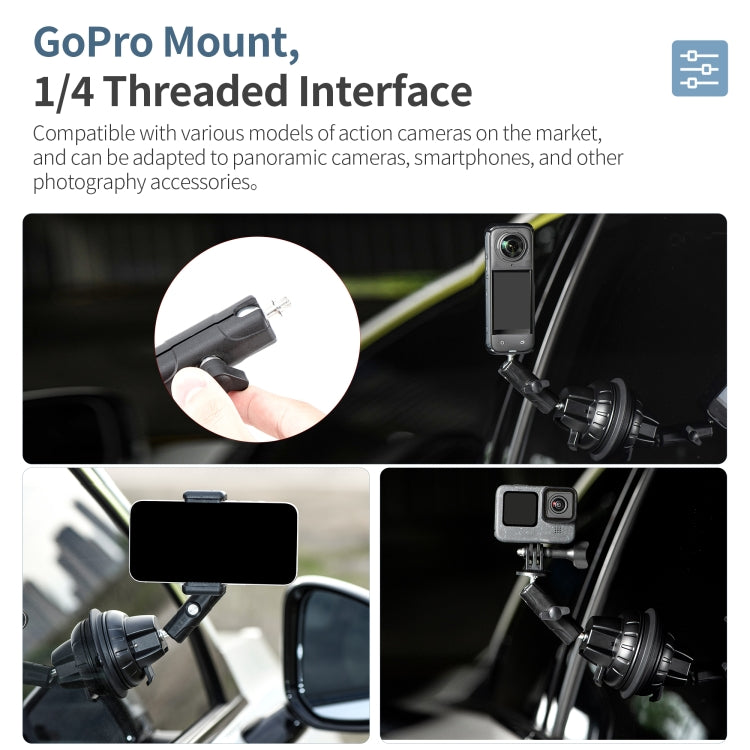 STARTRC GoPro Compatible SoporteVentosa Abrazadera Teléfono