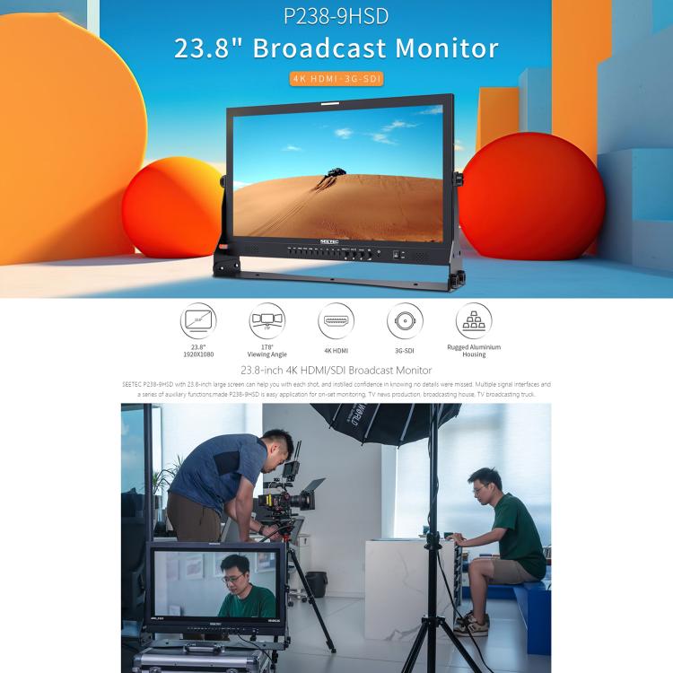 Seetec P238-9HSD Monitor 23,8 3G-SDI Profesional Para Video